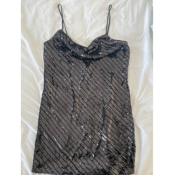 Bardot Sequin Mini Dress - Picture 1 of 7